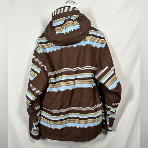 Foursquare snowboard shell jacket performance waterproof stripe Small - Picture 3 of 14